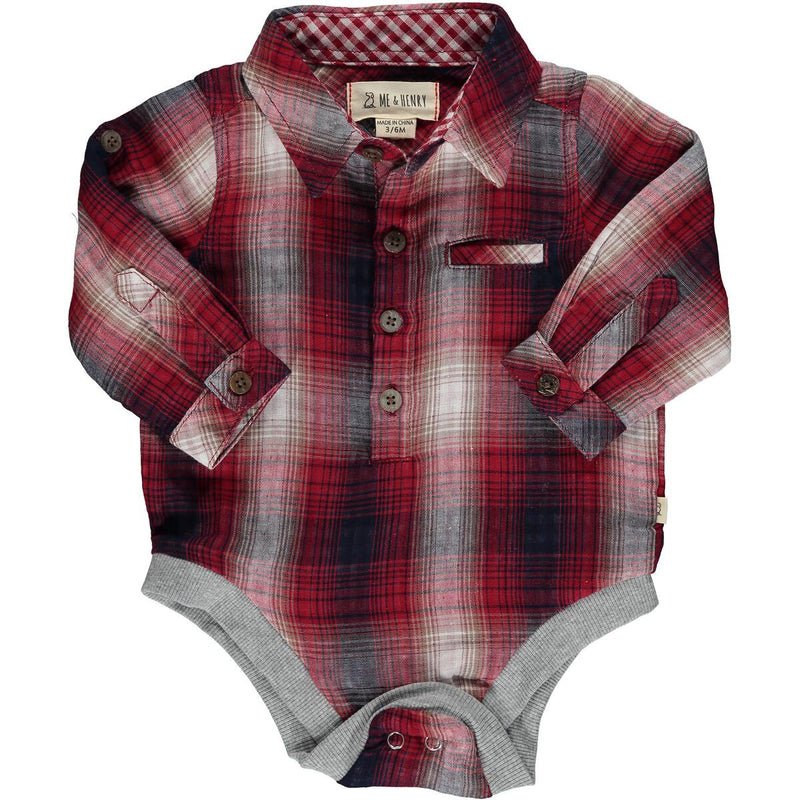 Red Plaid Bodysuit