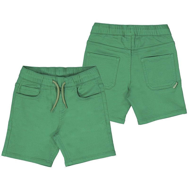 Green Twill Shorts