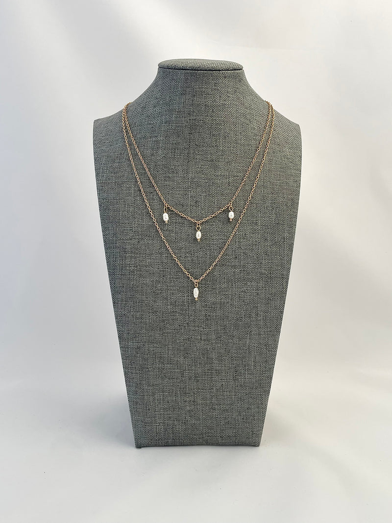 Layered Pearl Necklace