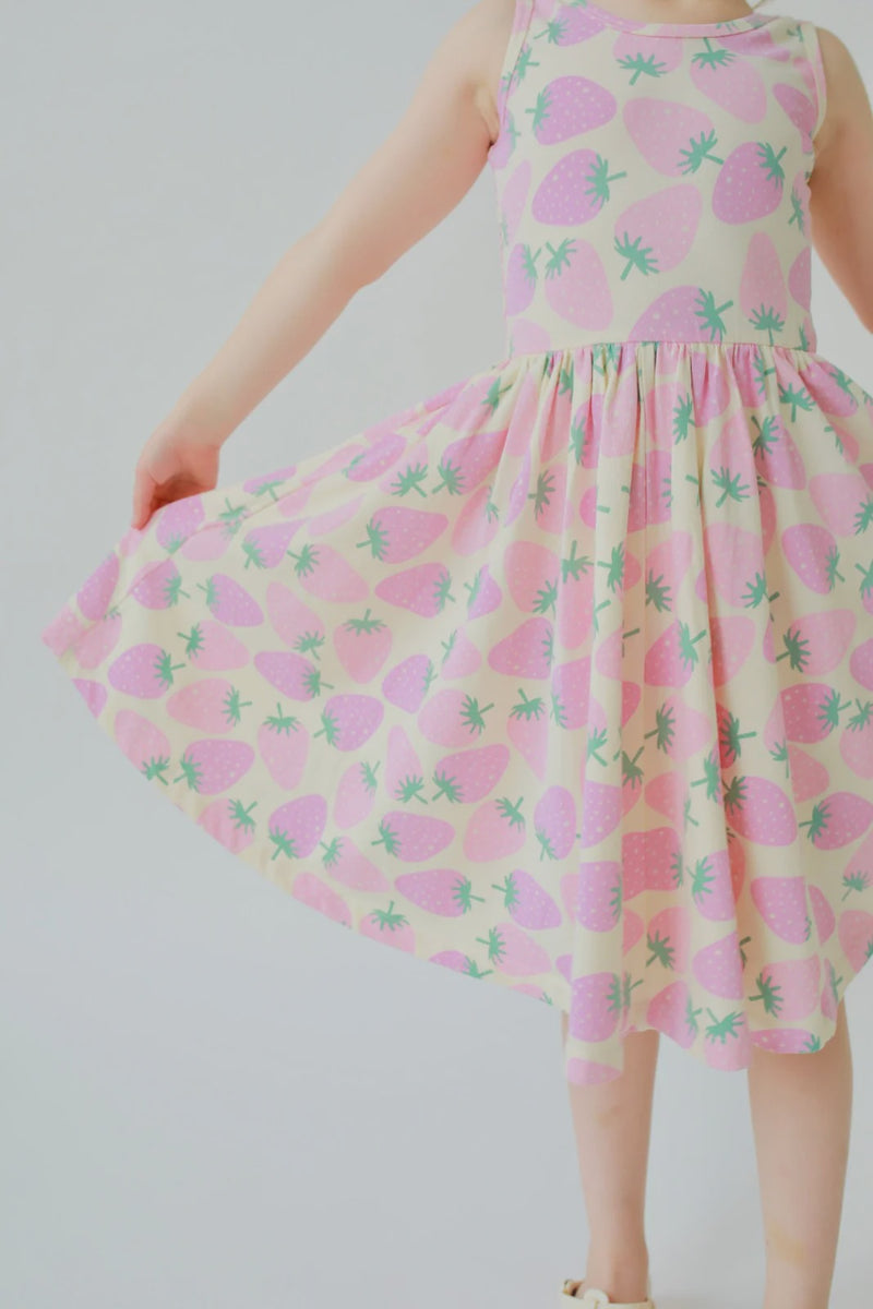 Strawberries Twirl Dress