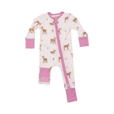 Soft Deer 2 Way Zipper Romper