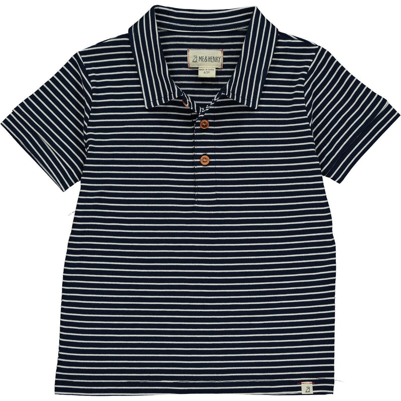 Flagstaff Navy/White Polo