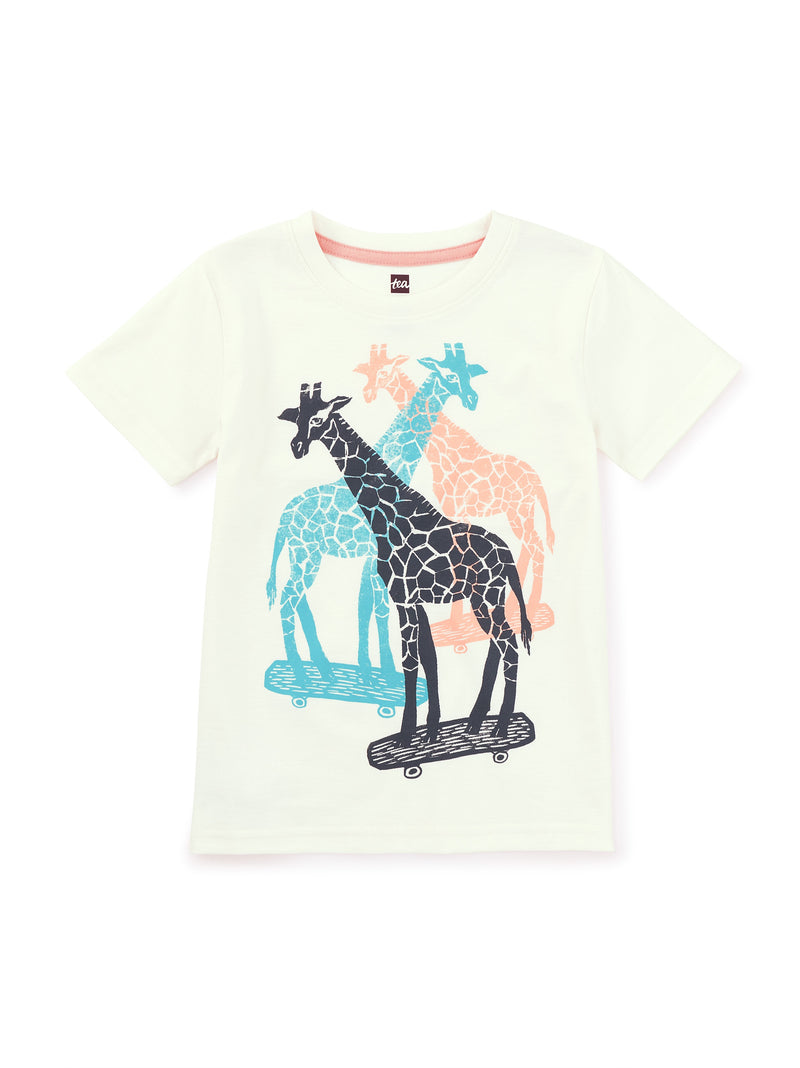 Skate Giraffes Graphic Tee